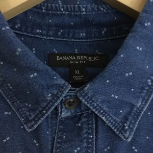 Banana Republic denim button down size xl